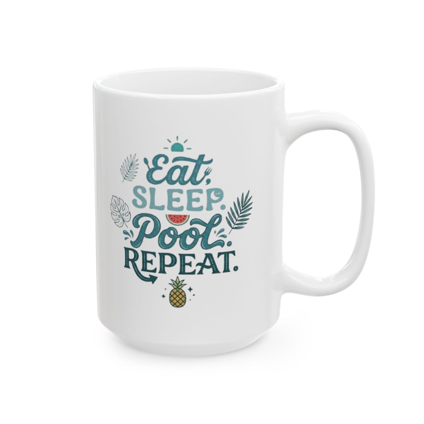 Ceramic Mug — "Keep Calm & Succulent On" Succulent Plant Coffee Cup