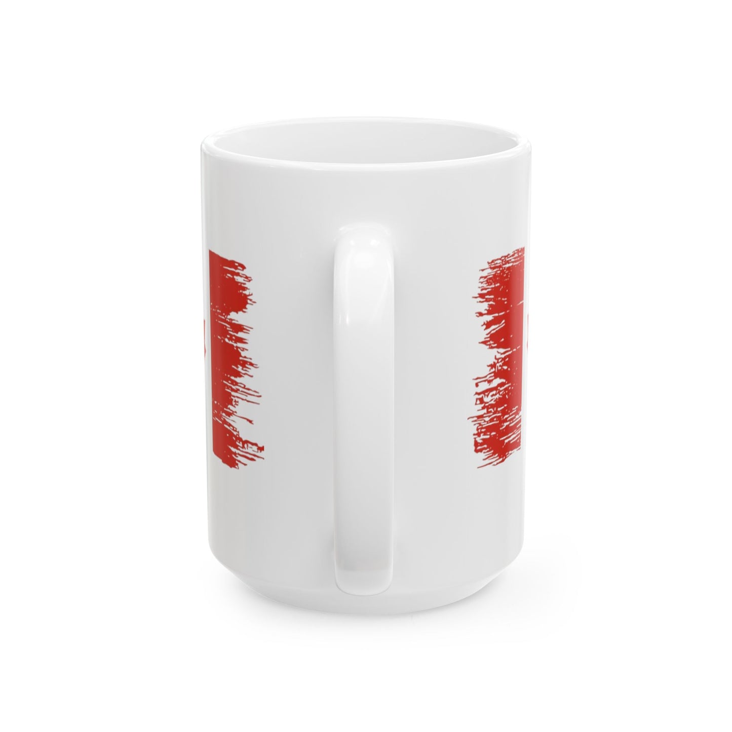 Canadian Flag Mug — Distressed Maple Leaf Coffee Cup (11oz, 15oz)
