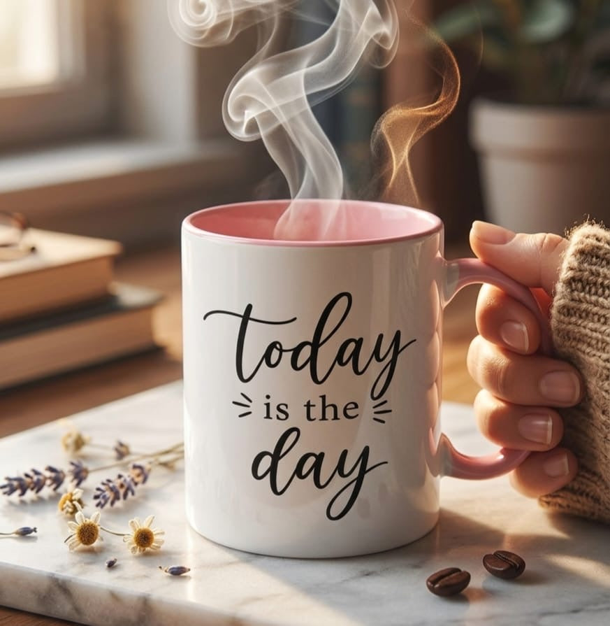 Today Is The Day Accent Mug (11oz)
