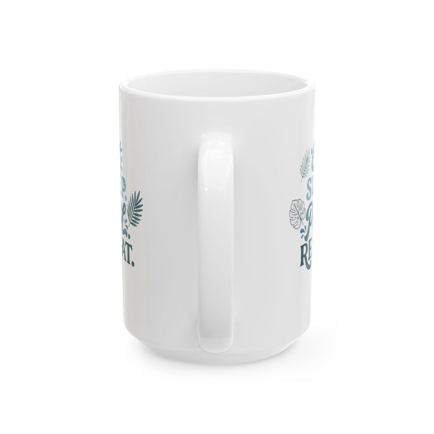 Ceramic Mug — "Keep Calm & Succulent On" Succulent Plant Coffee Cup
