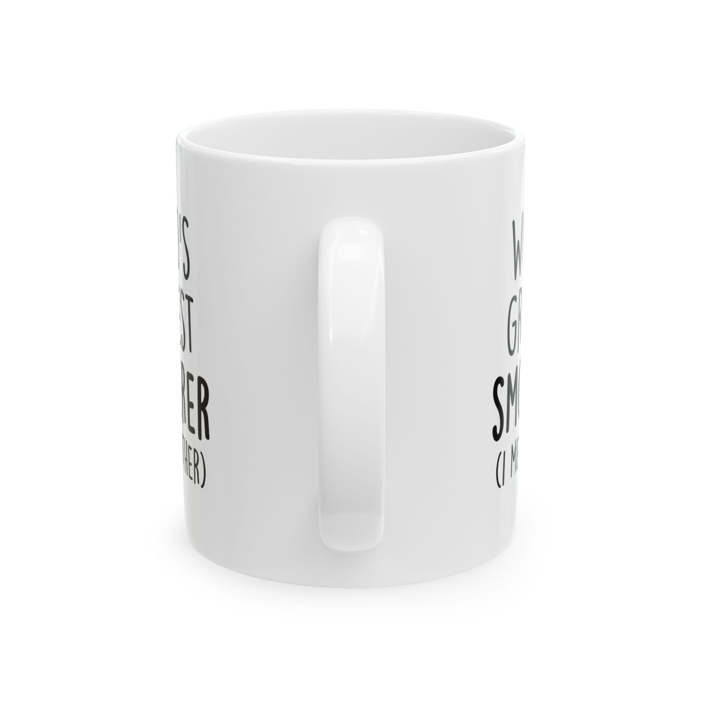 Funny 'World's Greatest Smotherer (I Mean Mother)' Ceramic Mug — 11oz & 15oz