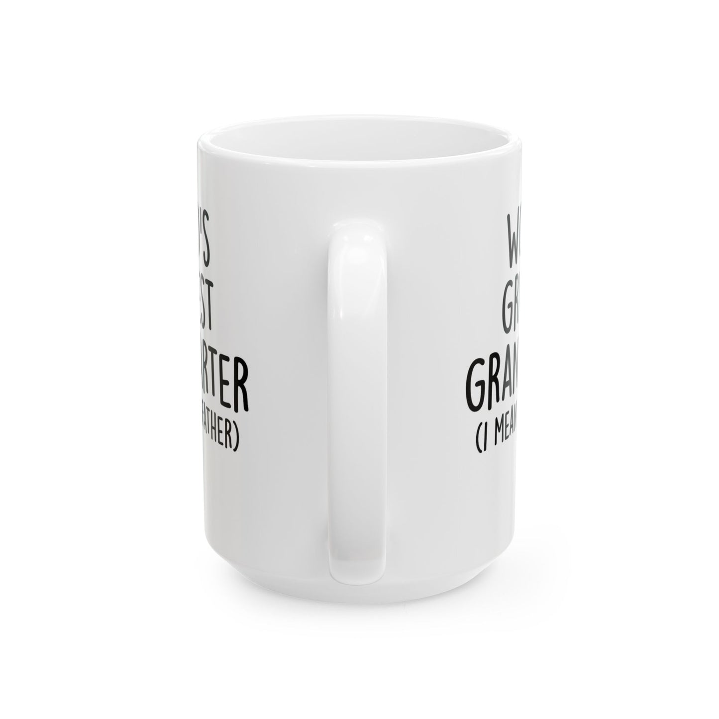 Grandpa Mug - “World’s Greatest Grand-Farter (I Mean Grandfather)” Funny Ceramic Coffee Cup