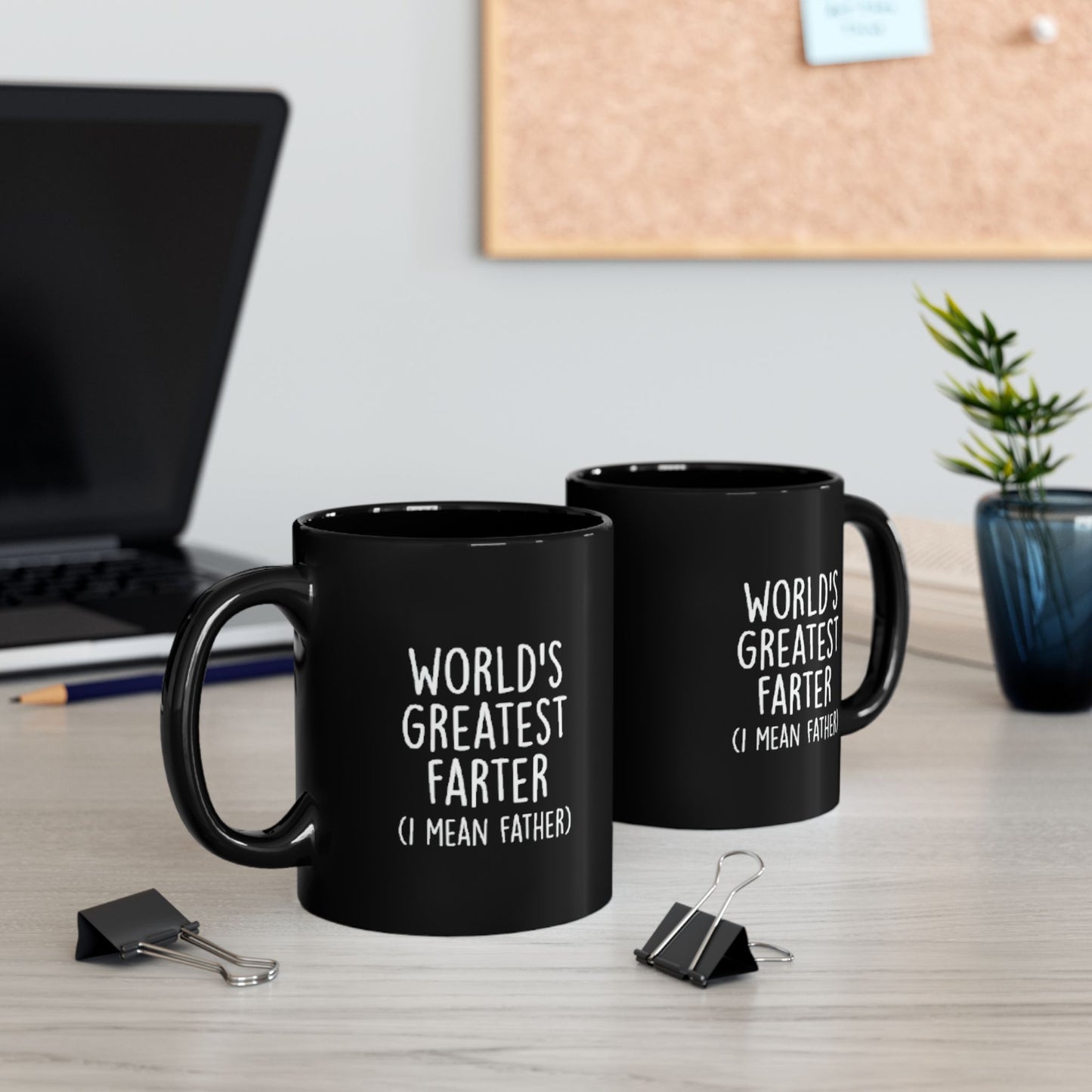 Black Mug - "Worlds Greatest Farter" (11oz, 15oz)