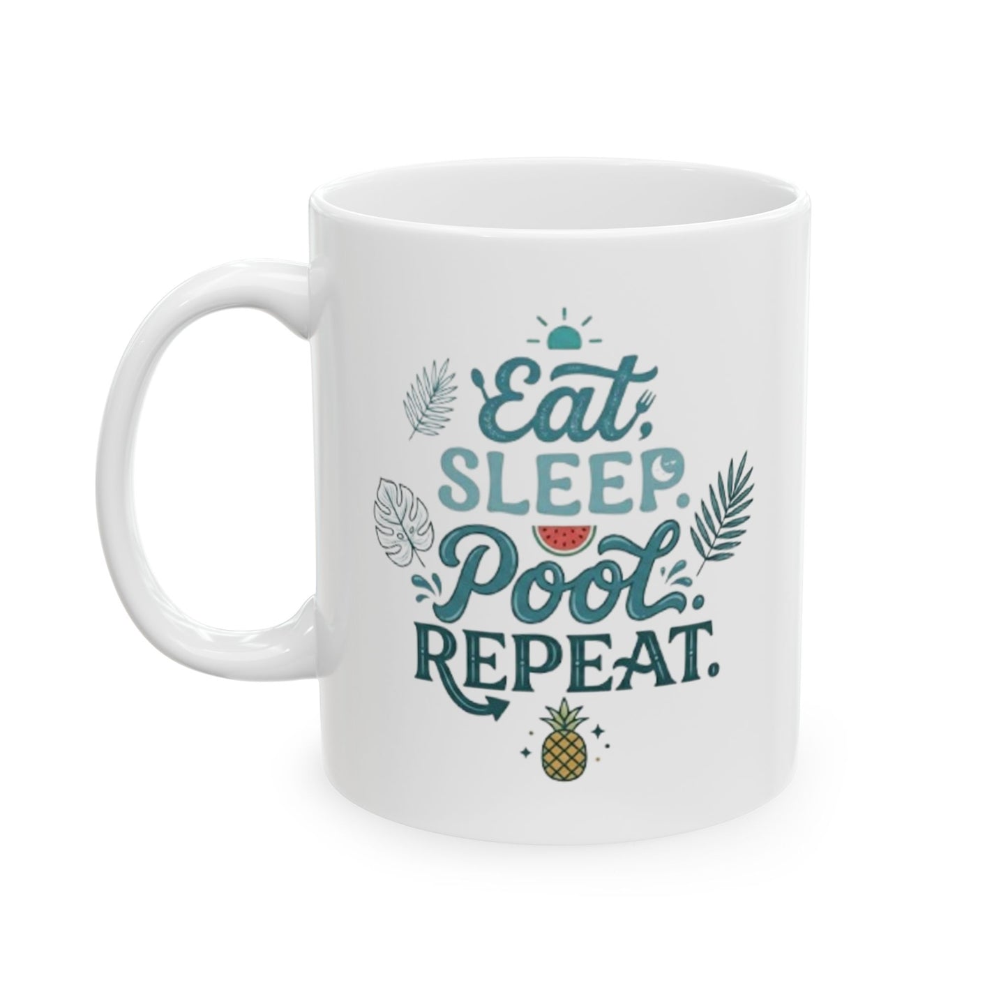 Ceramic Mug — "Keep Calm & Succulent On" Succulent Plant Coffee Cup