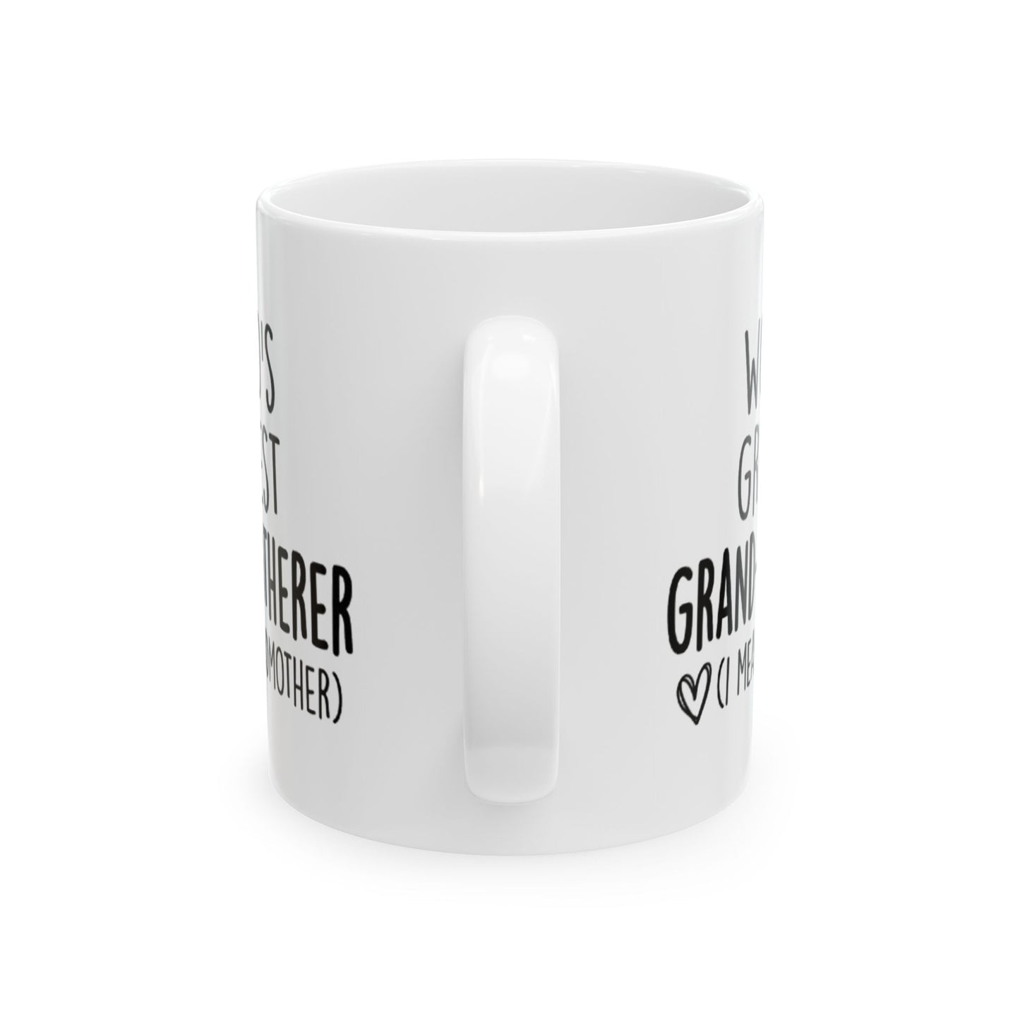 Grandmother Mug - "World's Greatest Grand-Smotherer (I Mean Grandmother)" Ceramic Coffee Cup