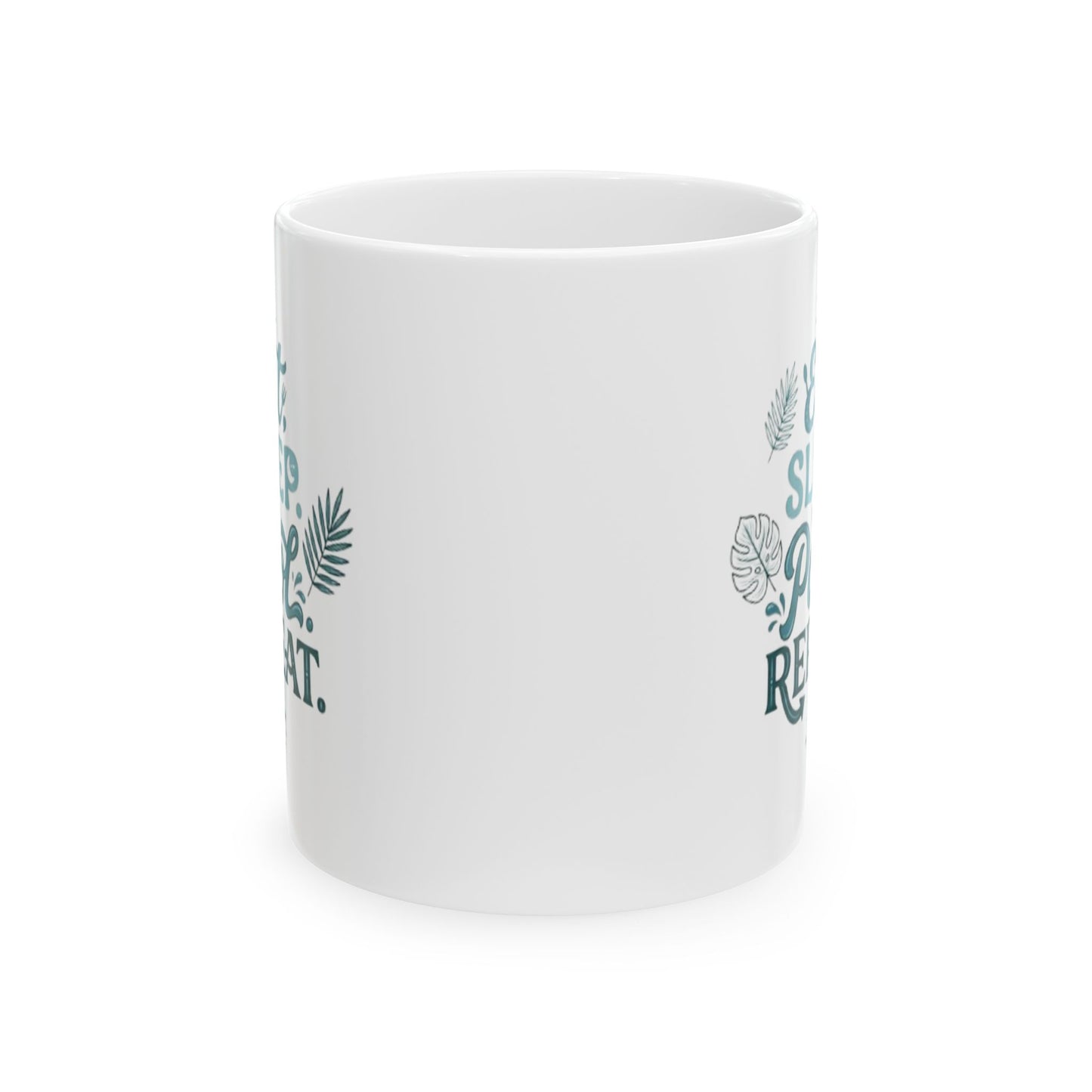 Ceramic Mug — "Keep Calm & Succulent On" Succulent Plant Coffee Cup