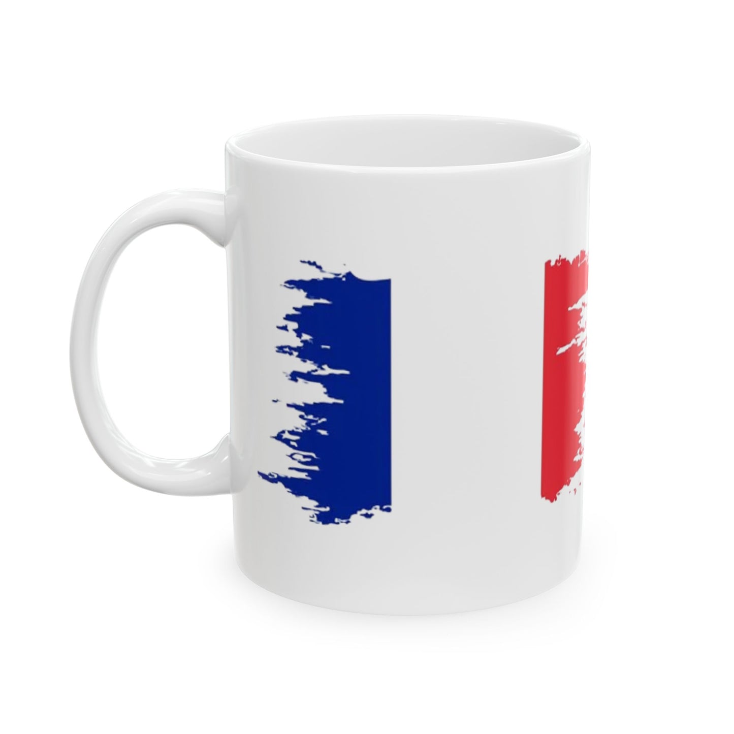 France Flag Ceramic Mug – 11oz & 15oz Coffee Cup | French Pride Mug