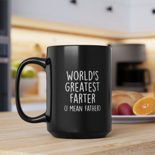 Black Mug - "Worlds Greatest Farter" (11oz, 15oz)