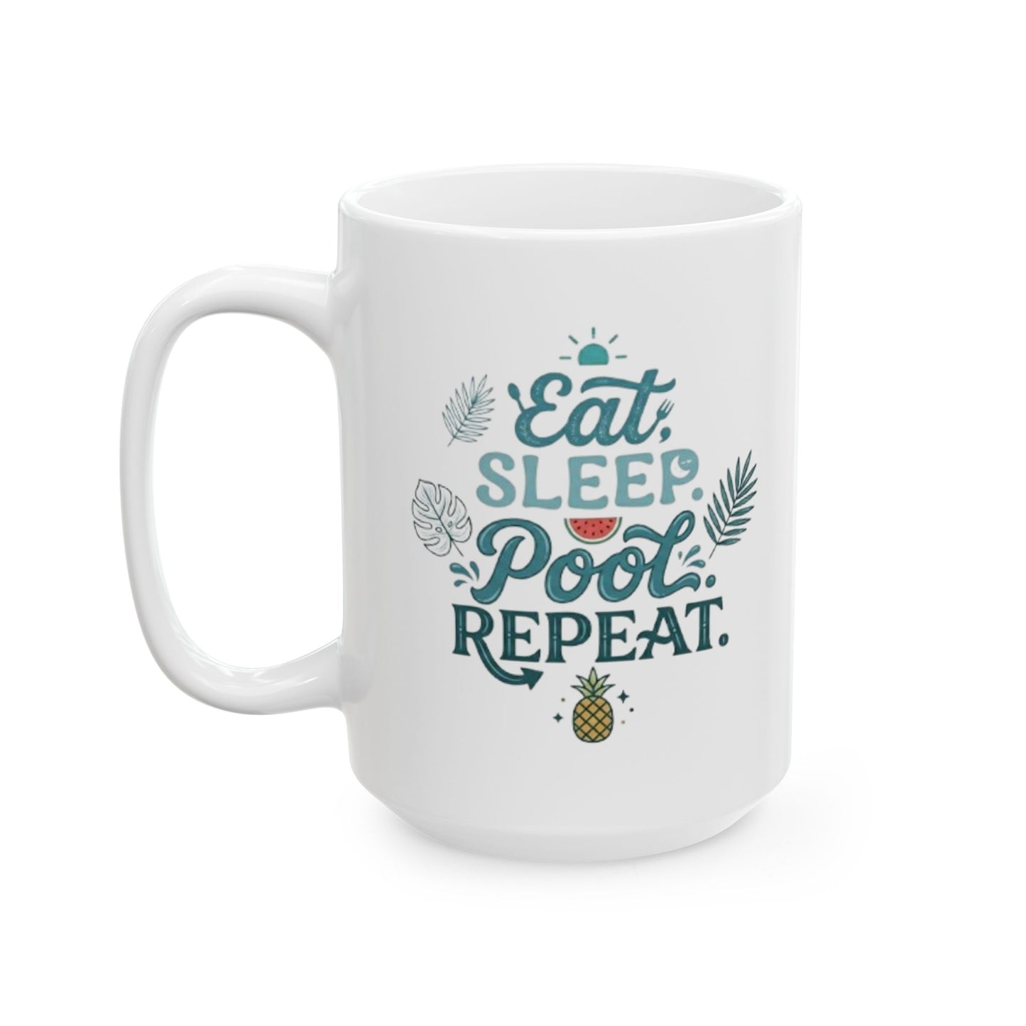 Ceramic Mug — "Keep Calm & Succulent On" Succulent Plant Coffee Cup