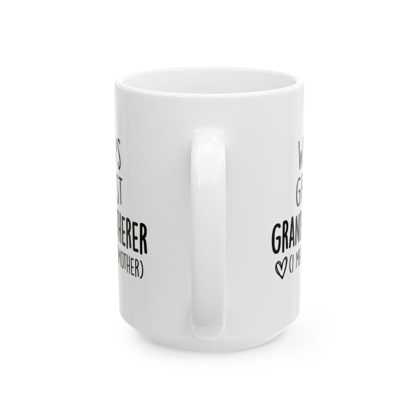Grandmother Mug - "World's Greatest Grand-Smotherer (I Mean Grandmother)" Ceramic Coffee Cup