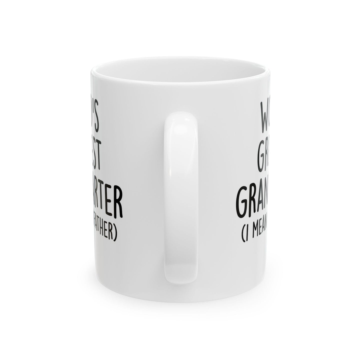 Grandpa Mug - “World’s Greatest Grand-Farter (I Mean Grandfather)” Funny Ceramic Coffee Cup