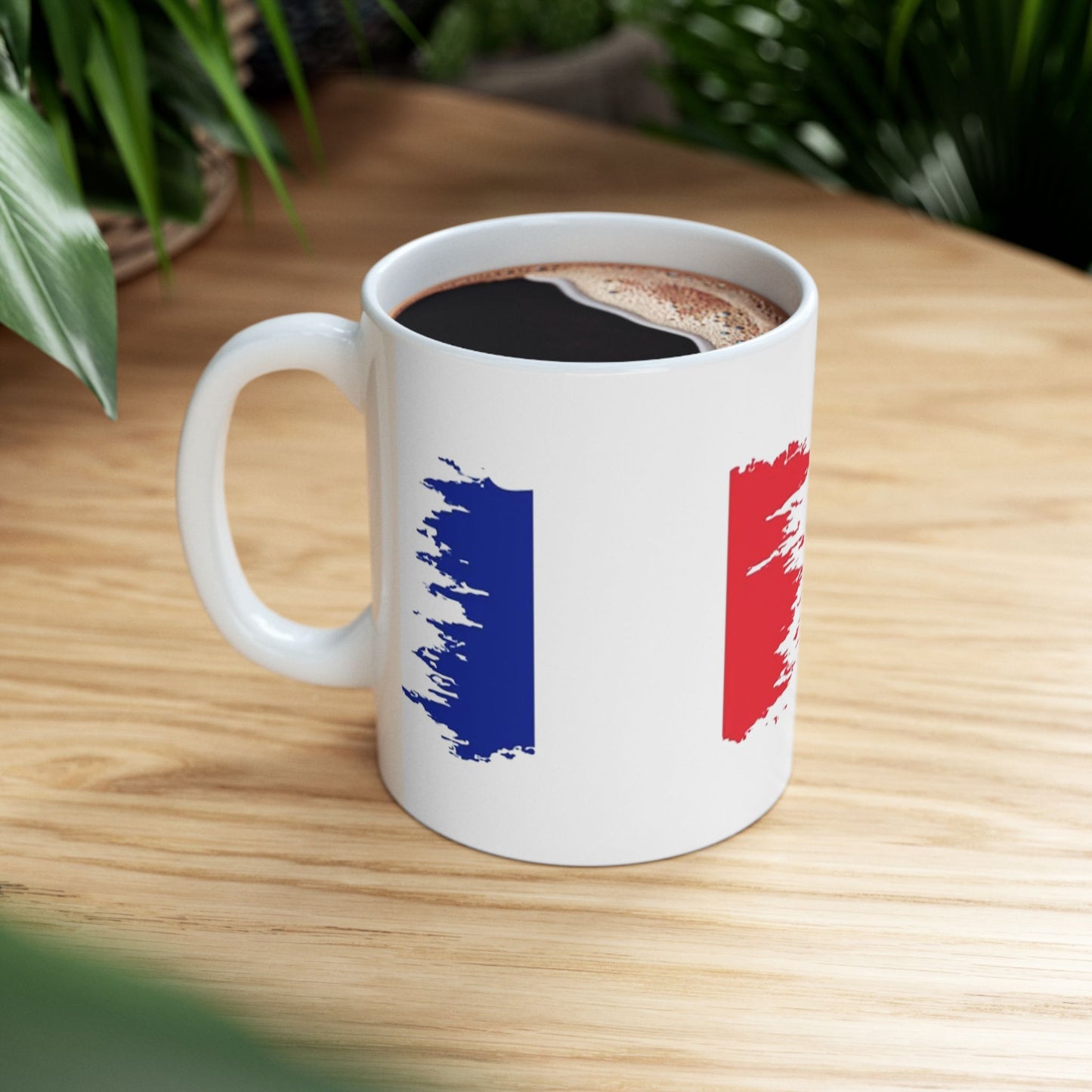 France Flag Ceramic Mug – 11oz & 15oz Coffee Cup | French Pride Mug