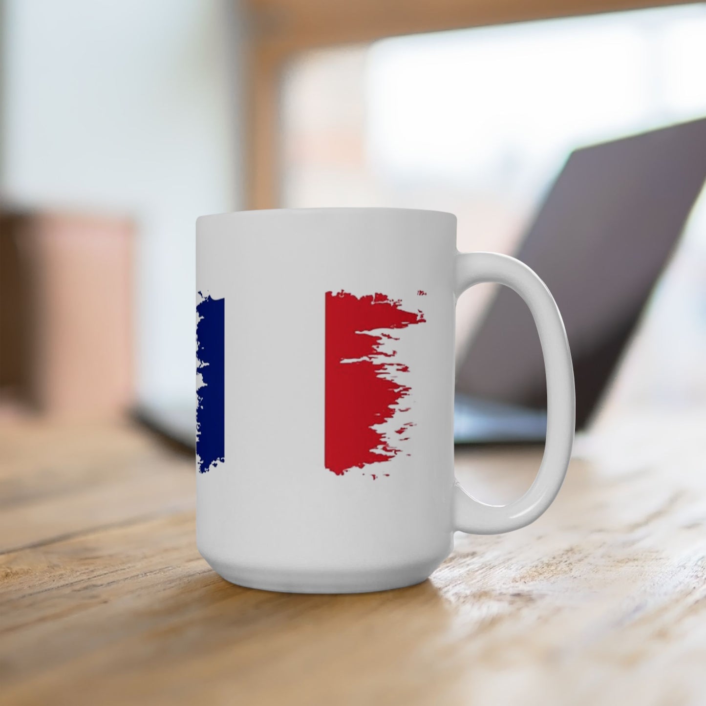 France Flag Ceramic Mug – 11oz & 15oz Coffee Cup | French Pride Mug