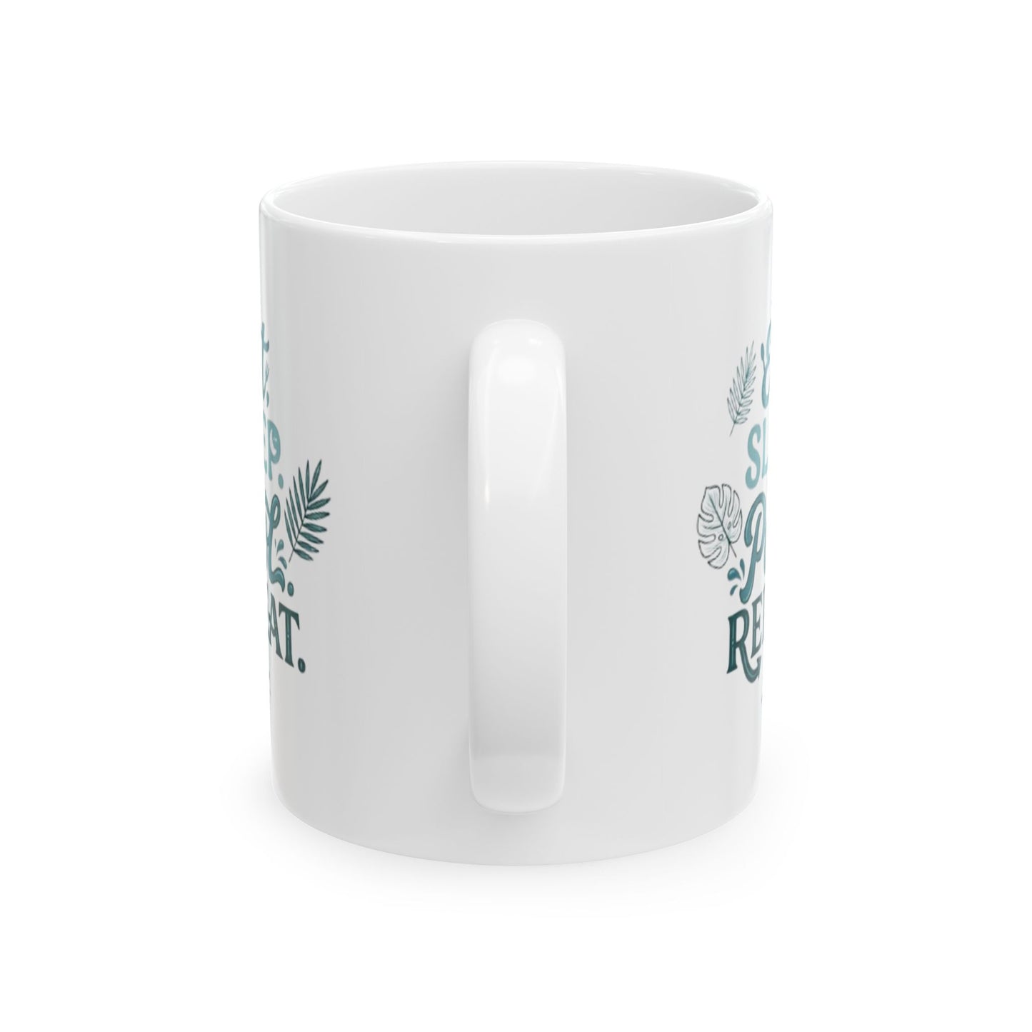 Ceramic Mug — "Keep Calm & Succulent On" Succulent Plant Coffee Cup