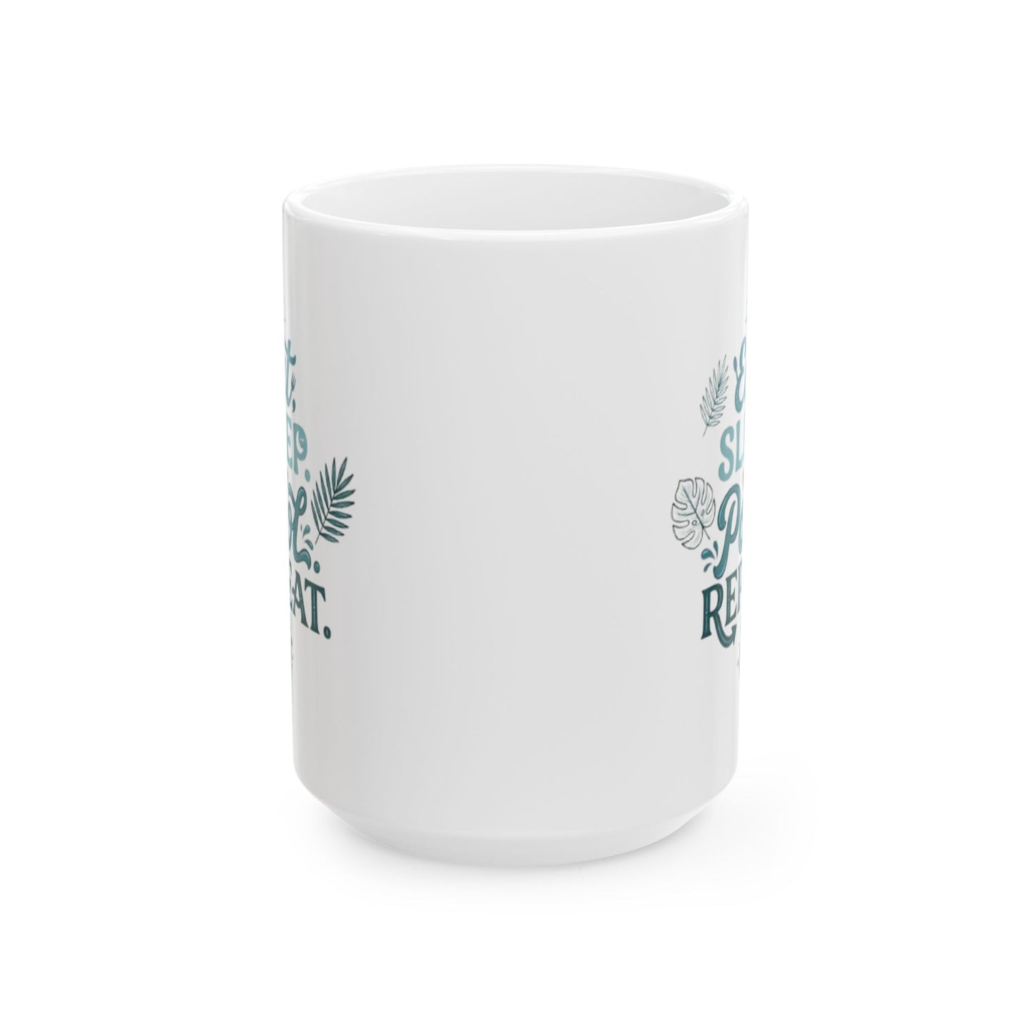 Ceramic Mug — "Keep Calm & Succulent On" Succulent Plant Coffee Cup