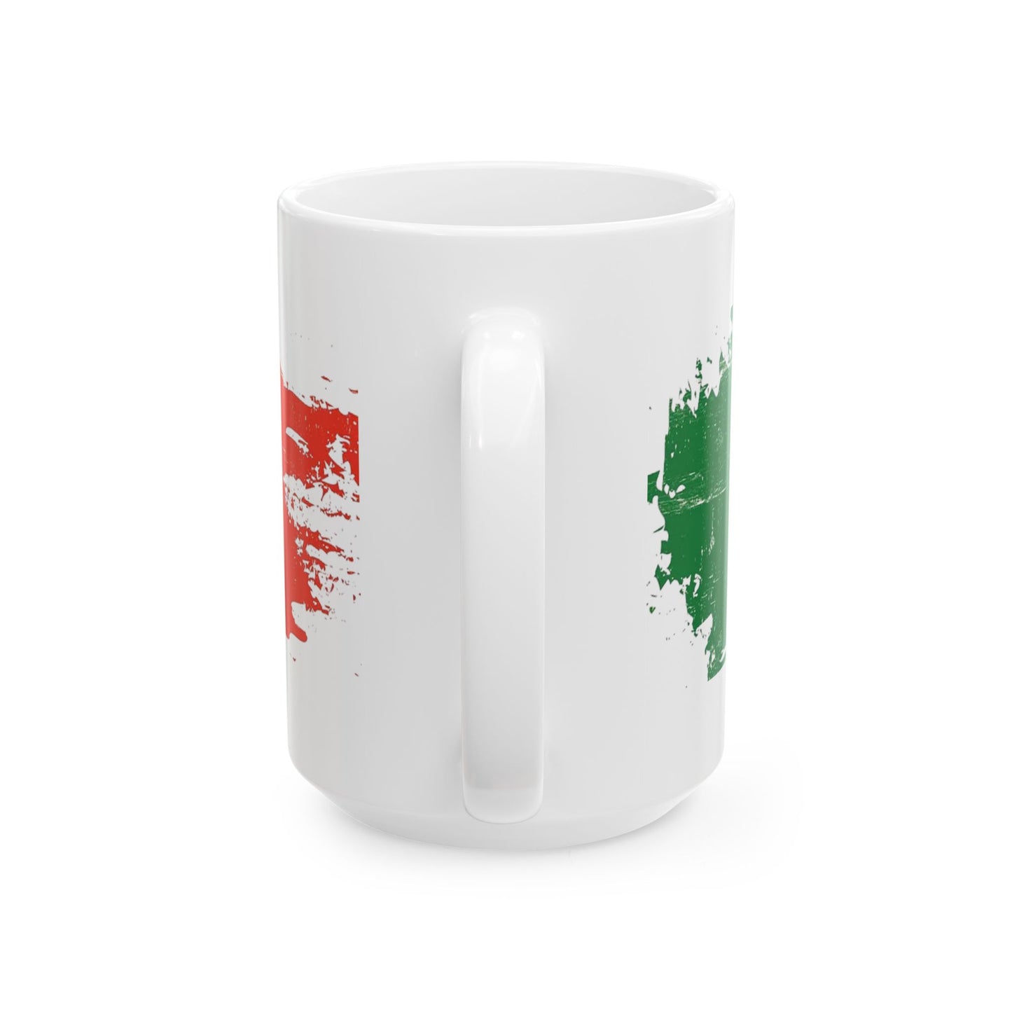 Mexico Flag Ceramic Mug – Distressed Mexico Coffee Cup (11oz, 15oz)