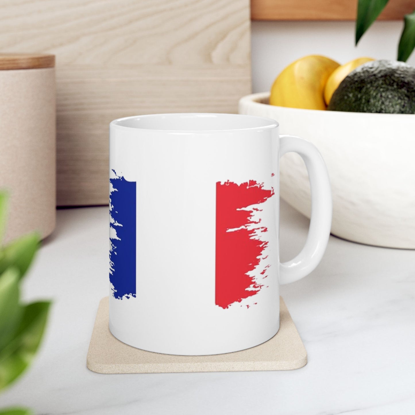 France Flag Ceramic Mug – 11oz & 15oz Coffee Cup | French Pride Mug