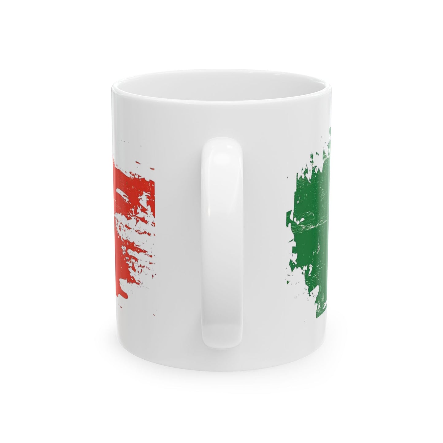 Mexico Flag Ceramic Mug – Distressed Mexico Coffee Cup (11oz, 15oz)