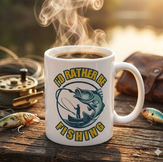 I'd Rather Be Fishing Mug (11oz\15oz\20oz)